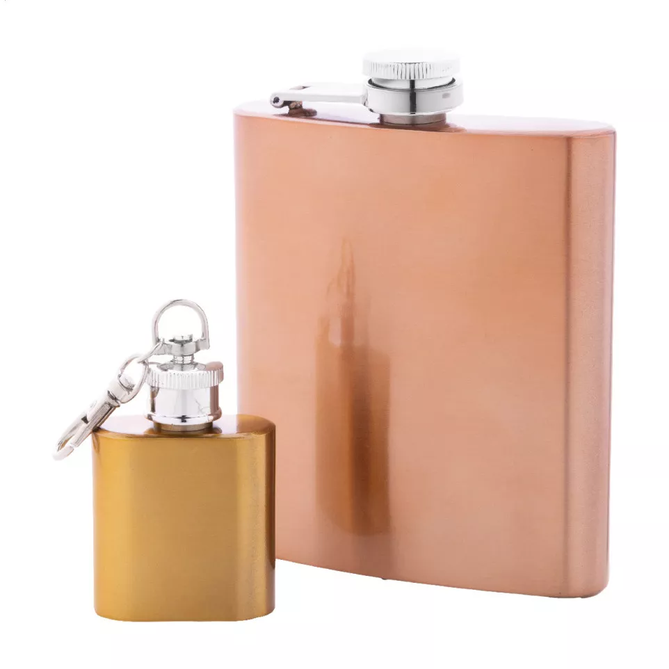 Vasco gold  RSS hip flask keyring 