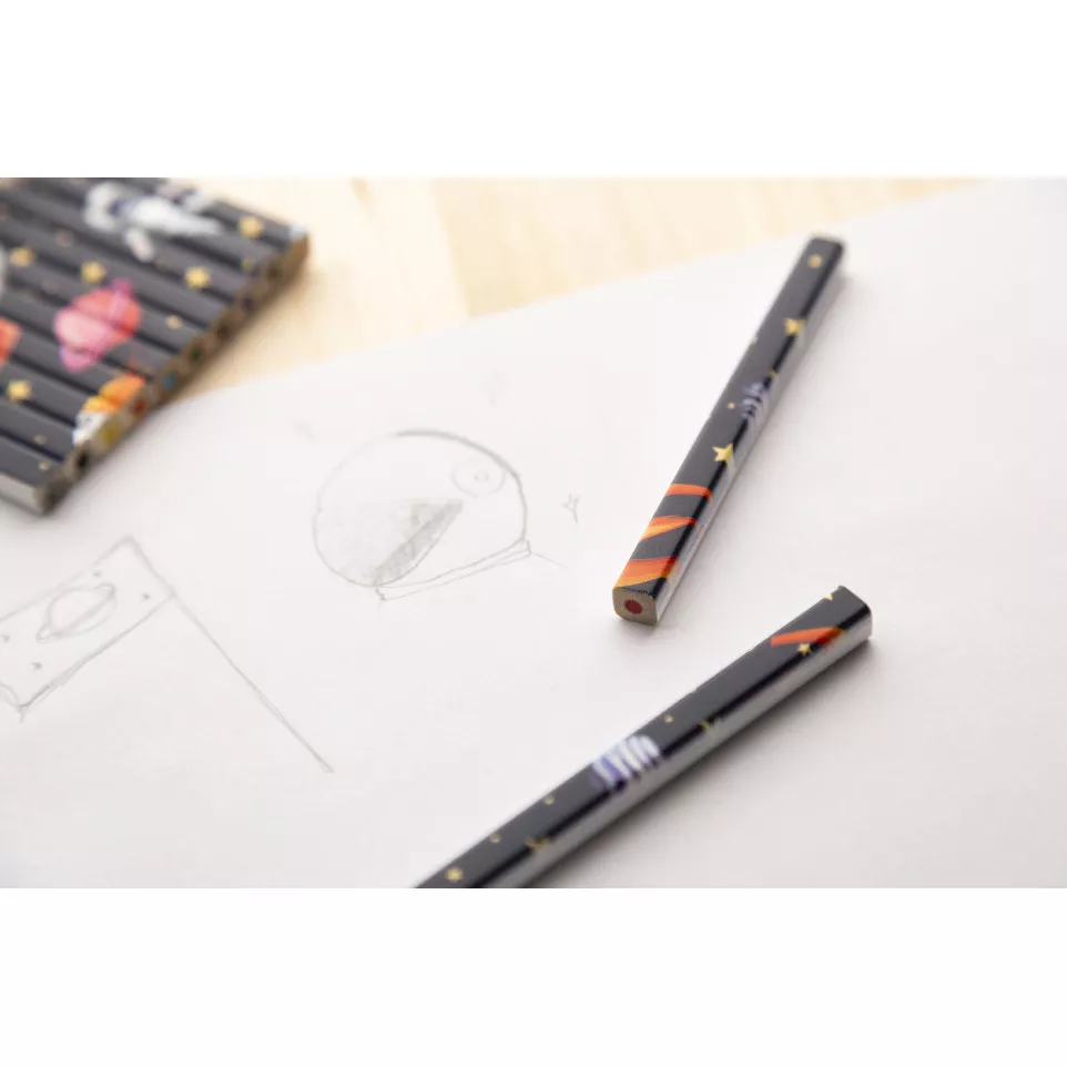 Printcil blanc  Ensemble de 12 crayons 