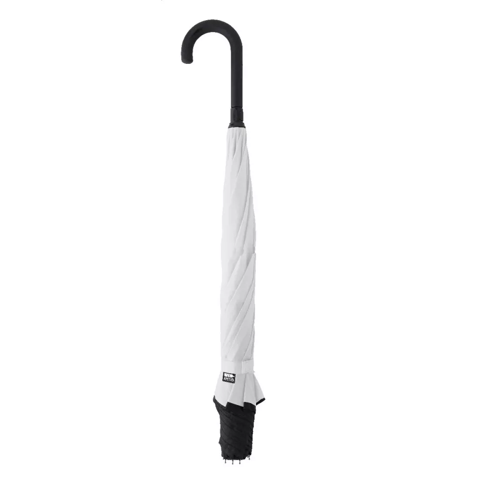 Raura white  RPET reversible umbrella 