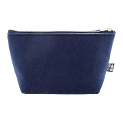 Refelt Beauty donker blauw  RPET cosmetische zak 