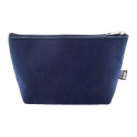 Refelt Beauty bleu foncé  Trousse de maquillage en RPET 