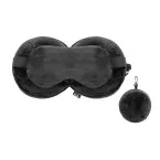 Dreamfly black  RPET travel pillow 