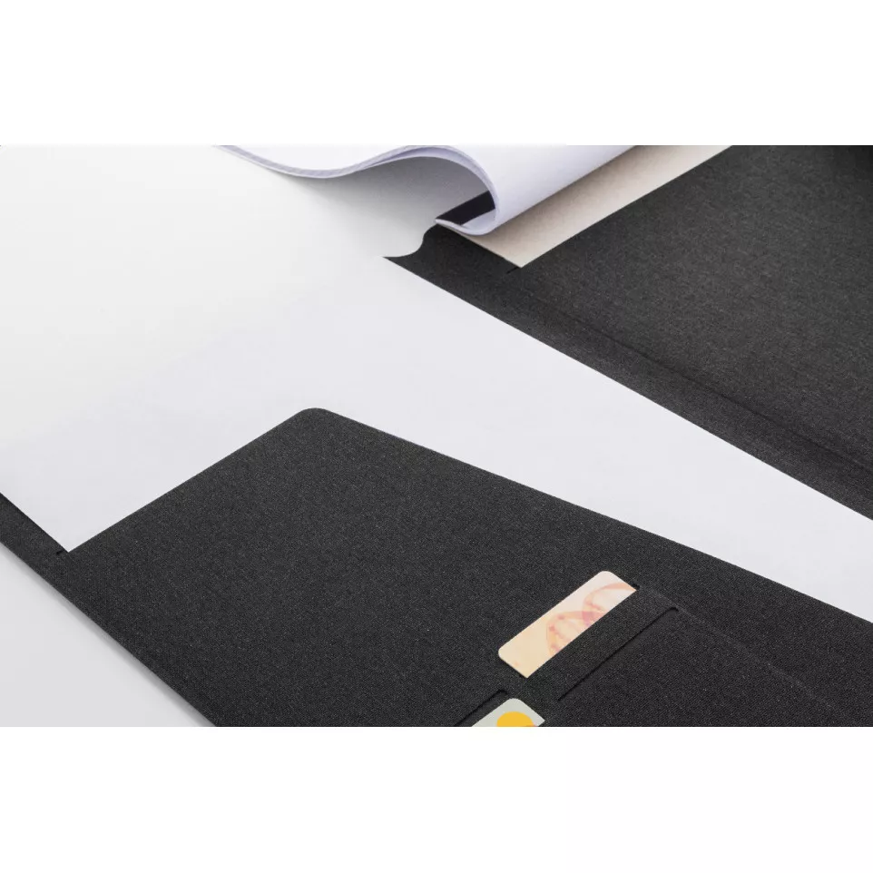 Wapudo A4 black  RPET document folder 