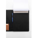 Capudo A4 black  recycled canvas document folder 