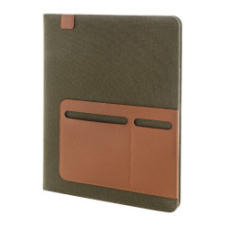 Capudo A4 green  recycled canvas document folder 