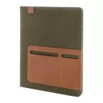 Capudo A4 green  recycled canvas document folder 