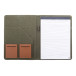 Capudo A4 green  recycled canvas document folder 