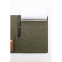 Capudo A4 vert  porte-documents en canvas recyclé 