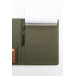 Capudo A4 vert  porte-documents en canvas recyclé 