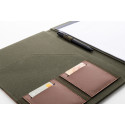 Capudo A4 green  recycled canvas document folder 