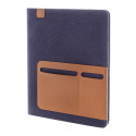 Capudo A4 blue  recycled canvas document folder 