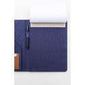 Capudo A4 blue  recycled canvas document folder 