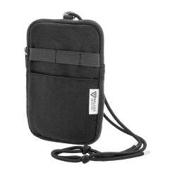 CanvaFon black  recycled canvas crossbody mobile bag 