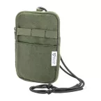CanvaFon green  recycled canvas crossbody mobile bag 