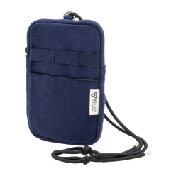 CanvaFon blauw  gerecycled canvas crossbody mobiele tas 