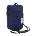 CanvaFon blauw  gerecycled canvas crossbody mobiele tas 