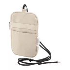 CanvaFon natural  recycled canvas crossbody mobile bag 