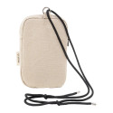 CanvaFon natural  recycled canvas crossbody mobile bag 