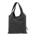 Forpex black  foldable shopping bag  