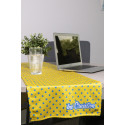 PrinTable L white  custom RPET table runner 