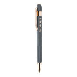 Rozubi gris clair  stylo bille tactile 