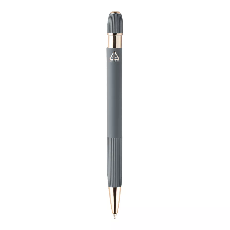 Rozubi gris clair  stylo bille tactile 