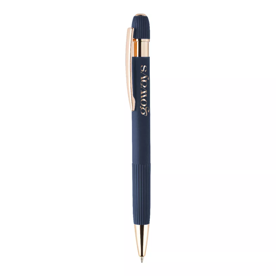 Rozubi bleu foncé  stylo bille tactile 