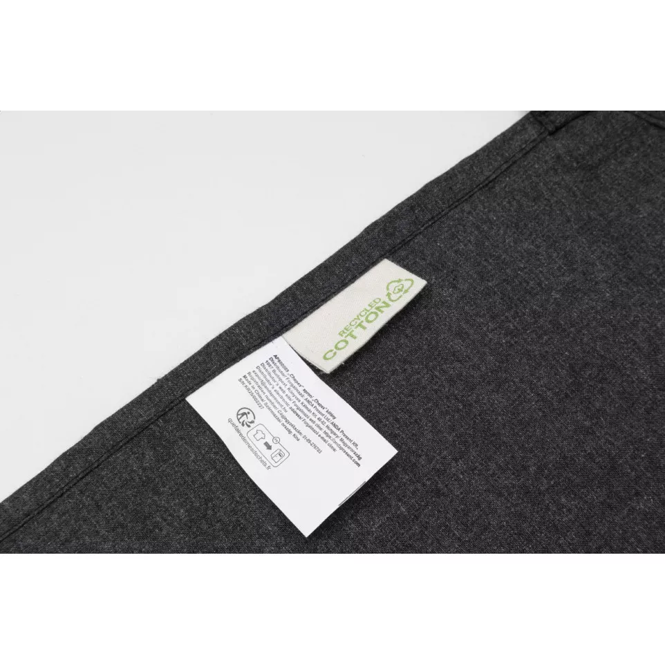 Chepex noir  tablier en coton recyclé 