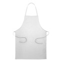 Chepex blanc  tablier en coton recyclé 