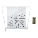 Julfar Bag A blanc  Sac piscine de Noël à colorier 