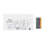 Julfar Draw white  colouring Christmas pen case 