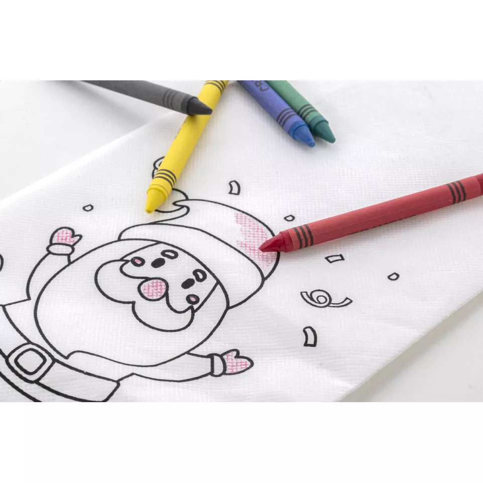 Julfar Gift wit  kleuring Kerstkous 