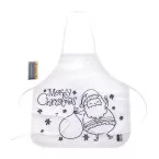 Julfar Cook wit  kleurend kerstschort voor kinderen 