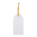 PrinTag Seed blanc  Étiquette cadeau en papier semence personnalisable 