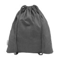 Dropex grey  recycled cotton drawstring bag 