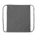 Dropex grey  recycled cotton drawstring bag 