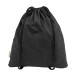 Dropex black  recycled cotton drawstring bag 