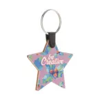 Fjerny Creative natuurlijk  aangepaste kerstsleutelhanger, ster 