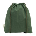Dropex groen  recycled katoenen trekkoord tas 