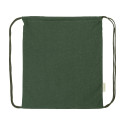 Dropex green  recycled cotton drawstring bag 