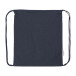 Dropex donker blauw  recycled katoenen trekkoord tas 