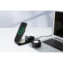 LuxCharge Stand black  RPU mobile holder wireless charger 
