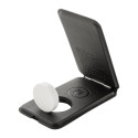 LuxCharge Stand noir  Porte-mobile RPU avec chargeur sans fil 