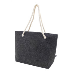 Refelt Beach gris foncé  Sac de plage en RPET 
