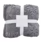 Valsatra grey  RPET Christmas blanket 