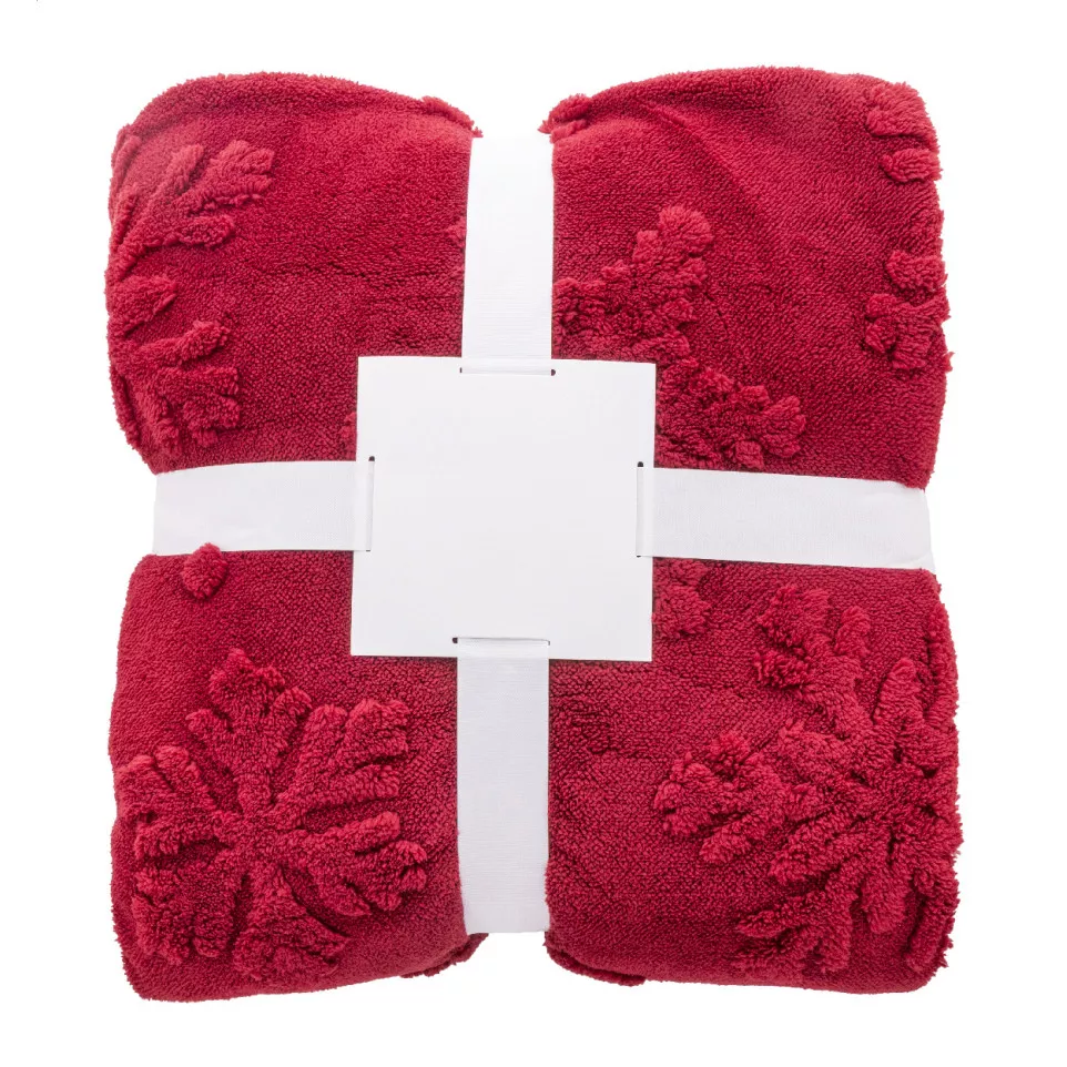 Valsatra bordeaux  RPET Kerstdeken 