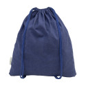 Dropex blue  recycled cotton drawstring bag 