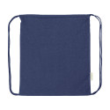 Dropex blue  recycled cotton drawstring bag 