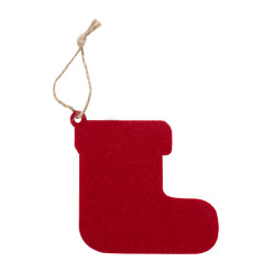 Joulox red  RPET Christmas tree ornament, Santa boots 