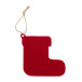 Joulox red  RPET Christmas tree ornament, Santa boots 
